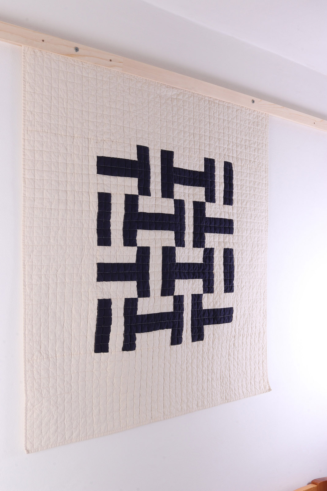 TEXTILNÍ OBRAZ - MODRO-BÉŽOVÝ - 108 X 110 cm-2
